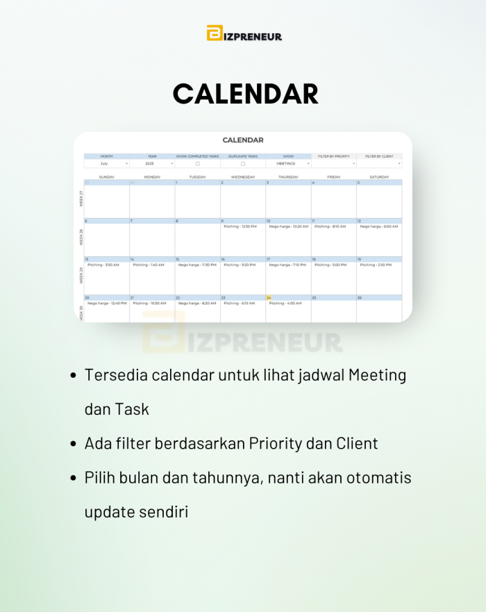 Fitur Client Tracker